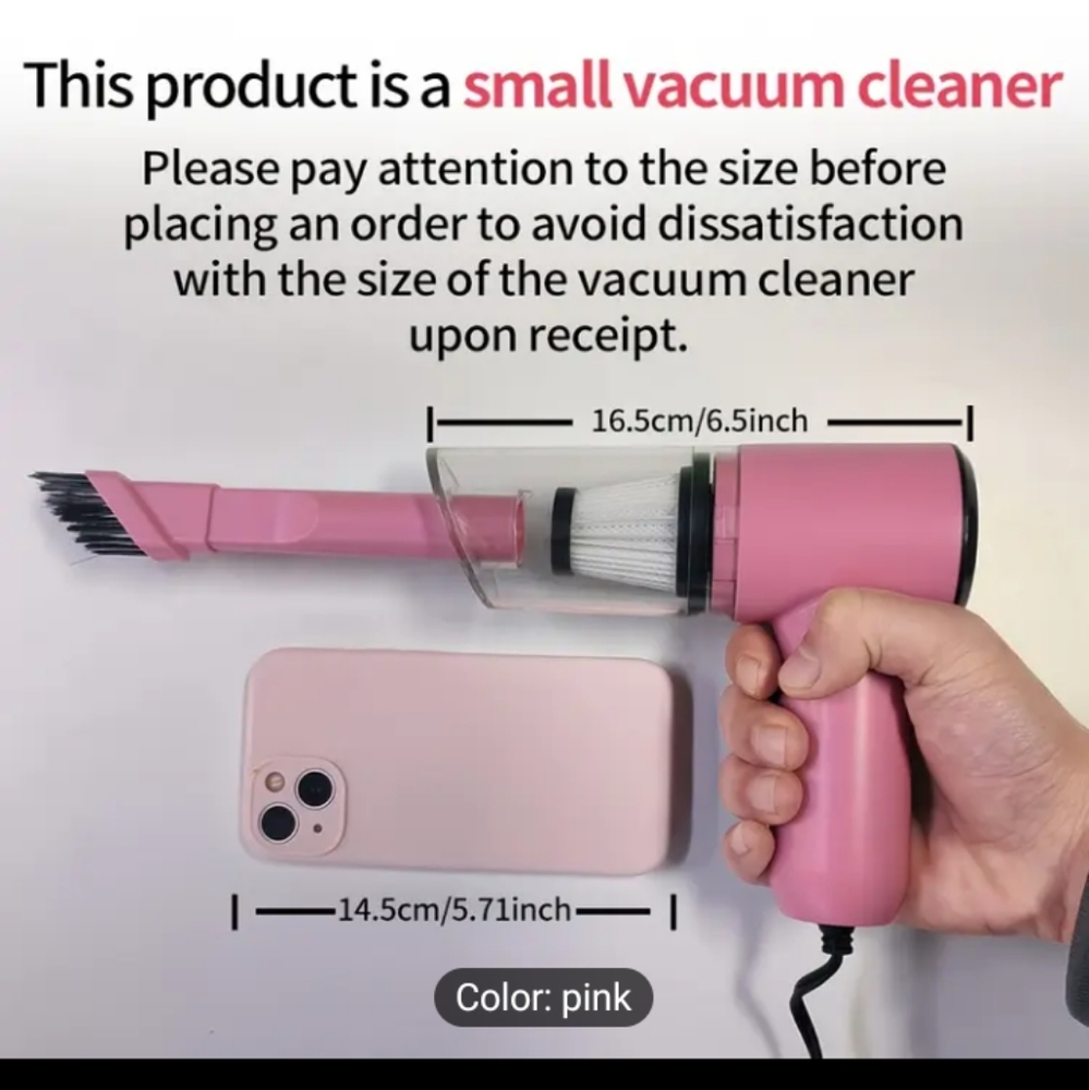 Pink car 🚗 🩷 Vacuum Cleaner for Electronics